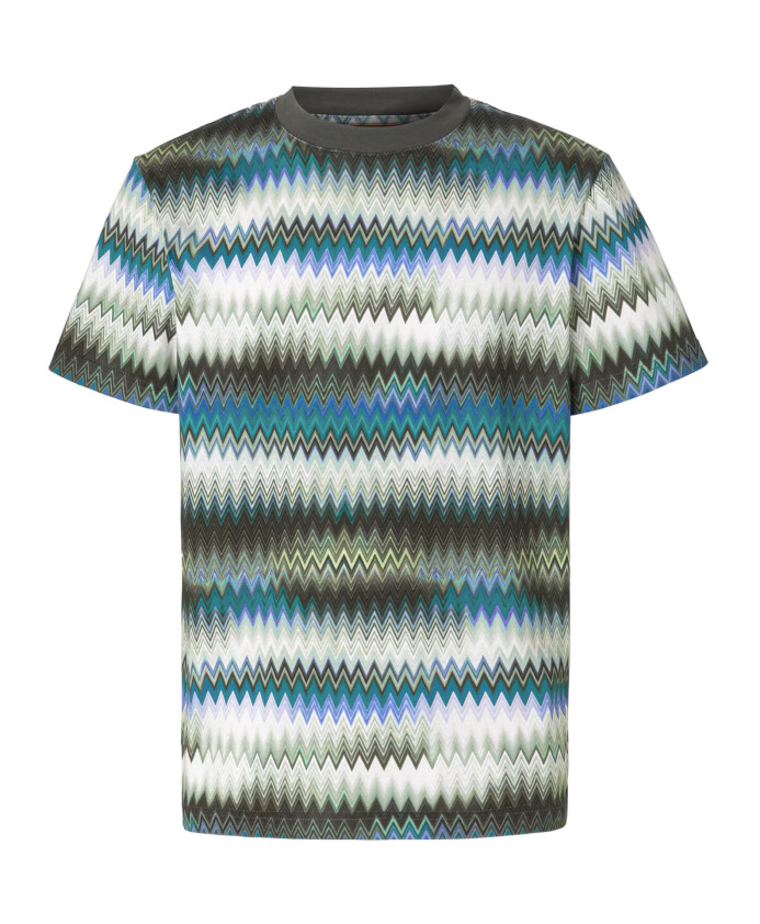 t-shirt-vert-en-coton-zigzag