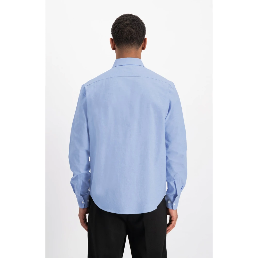 In Gold We Trust Casual Shirts Blue Heren