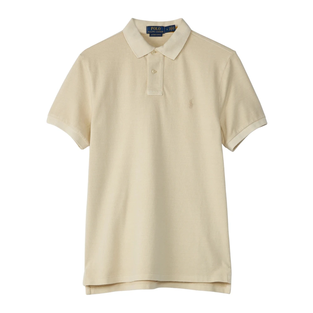 Polo Ralph Lauren Men's Beige Regular Fit Polo Shirt Extra Large