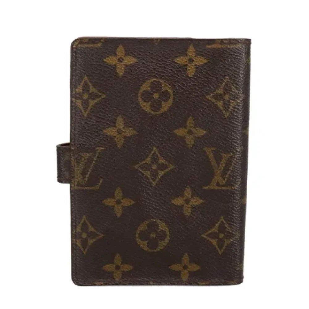 Louis Vuitton Vintage Pre-owned Leather home-office Brown Dames