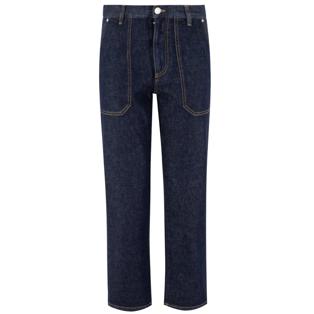 Pinko High-Waisted Power Stretch Denim Jeans Blue Dames