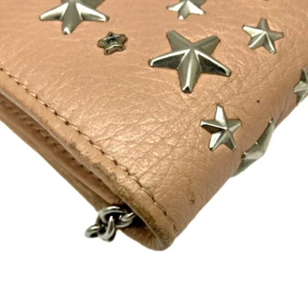 Jimmy Choo Pre-owned Leather wallets Pink Dames
