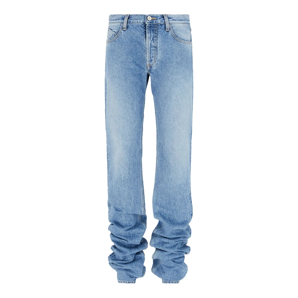 The Attico Clear Blue Geborduurde Jeans Blue Dames