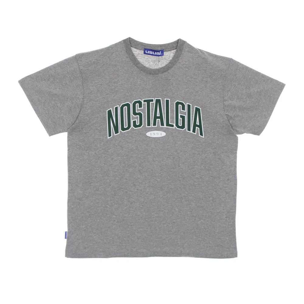 Usual Nostalgia 1994 Grijs Tee Shirt Gray Heren