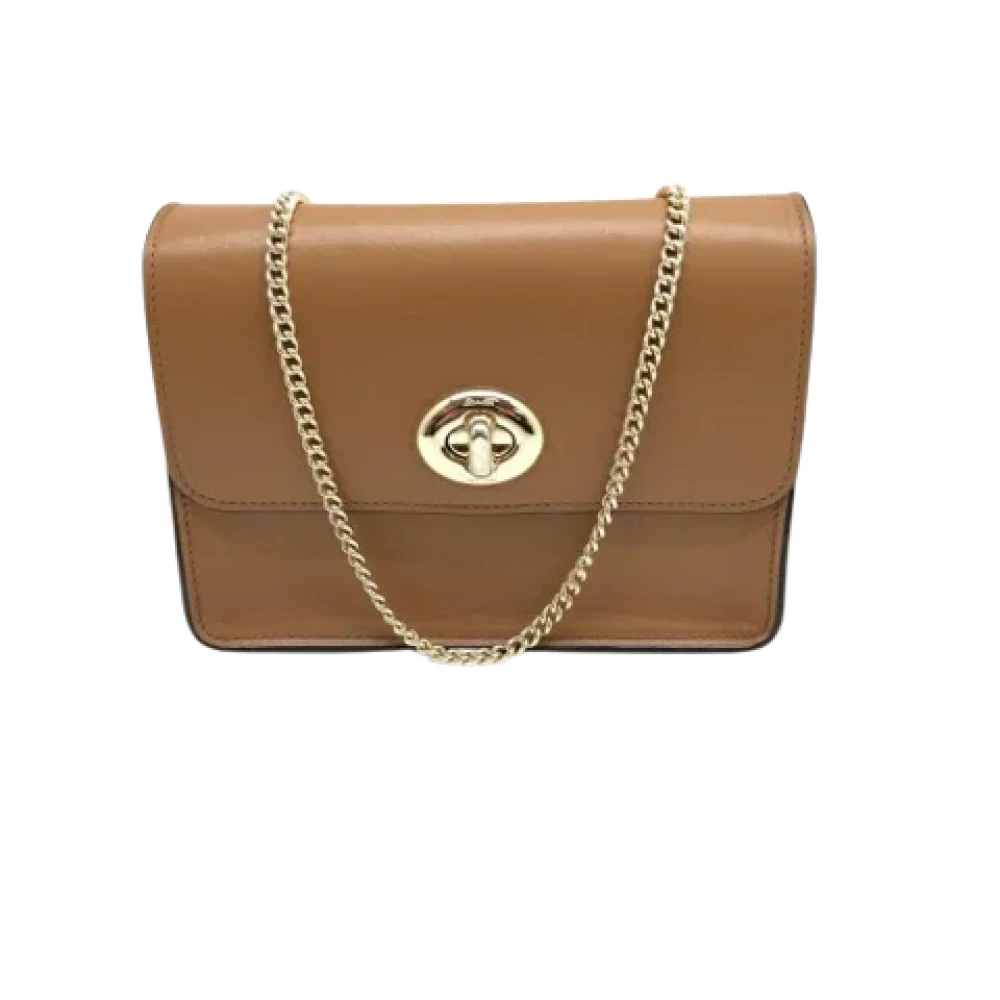 Coach Pre-owned Fabric shoulder-bags Brown Dames