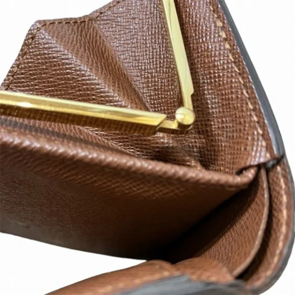 Louis Vuitton Vintage Pre-owned Canvas wallets Brown Dames