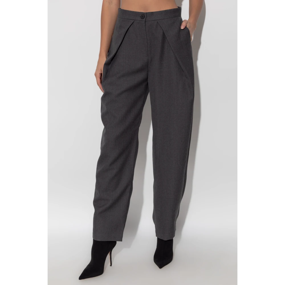 Halfboy Wollen broek Gray Dames