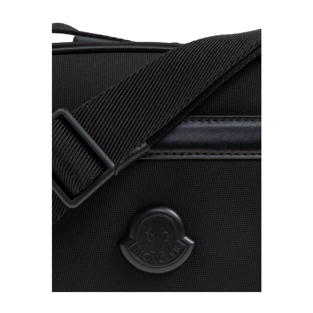Moncler Zwarte Schoudertas met Toprits Black Heren