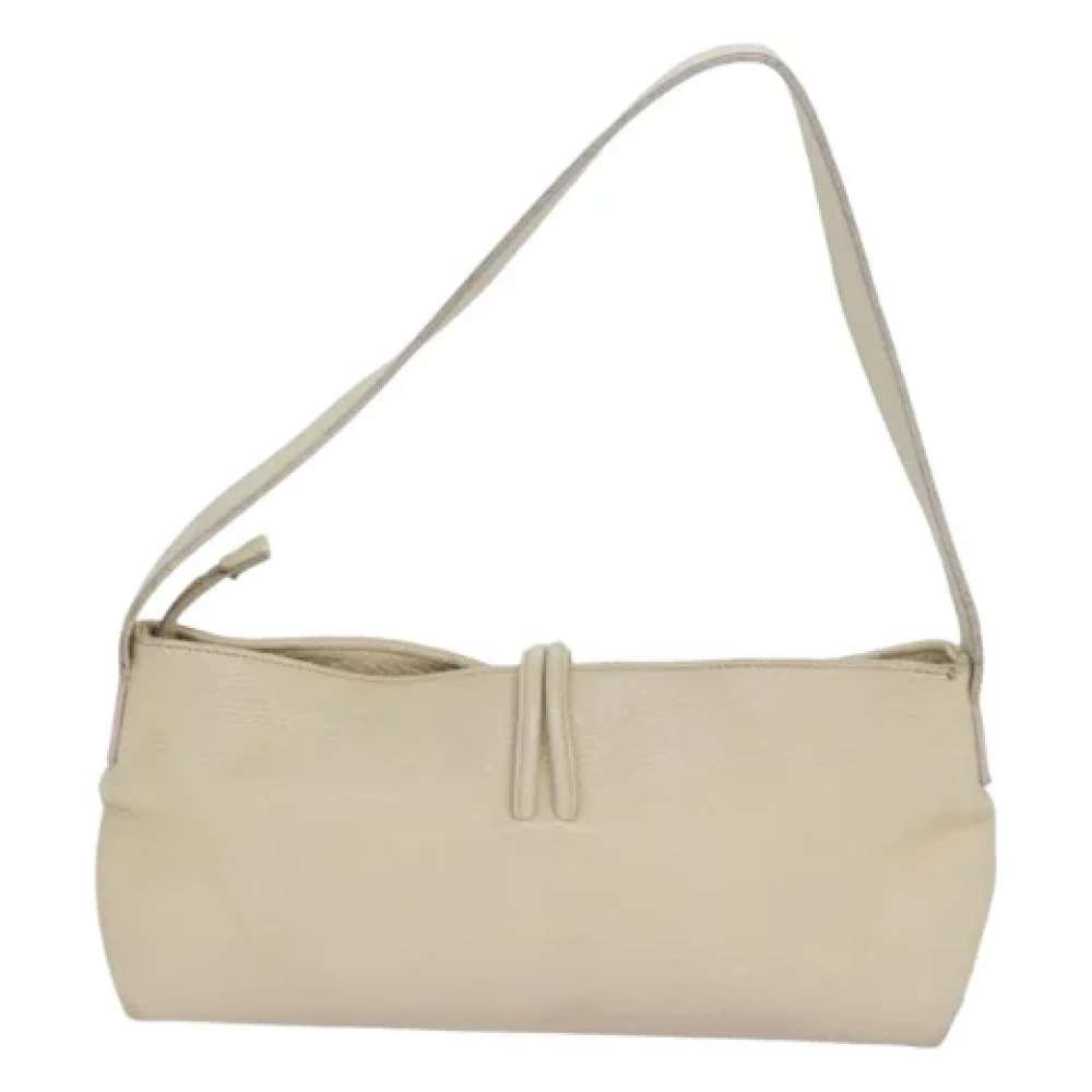 Burberry Vintage Pre-owned Leather shoulder-bags Beige Dames