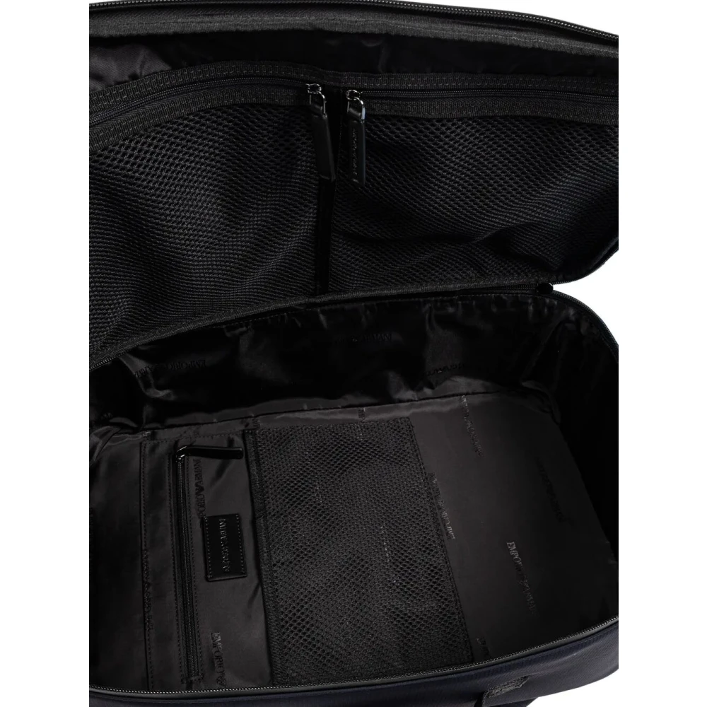 Emporio Armani Stijlvolle Urban Rugzak voor Dagelijks Gebruik Black Heren
