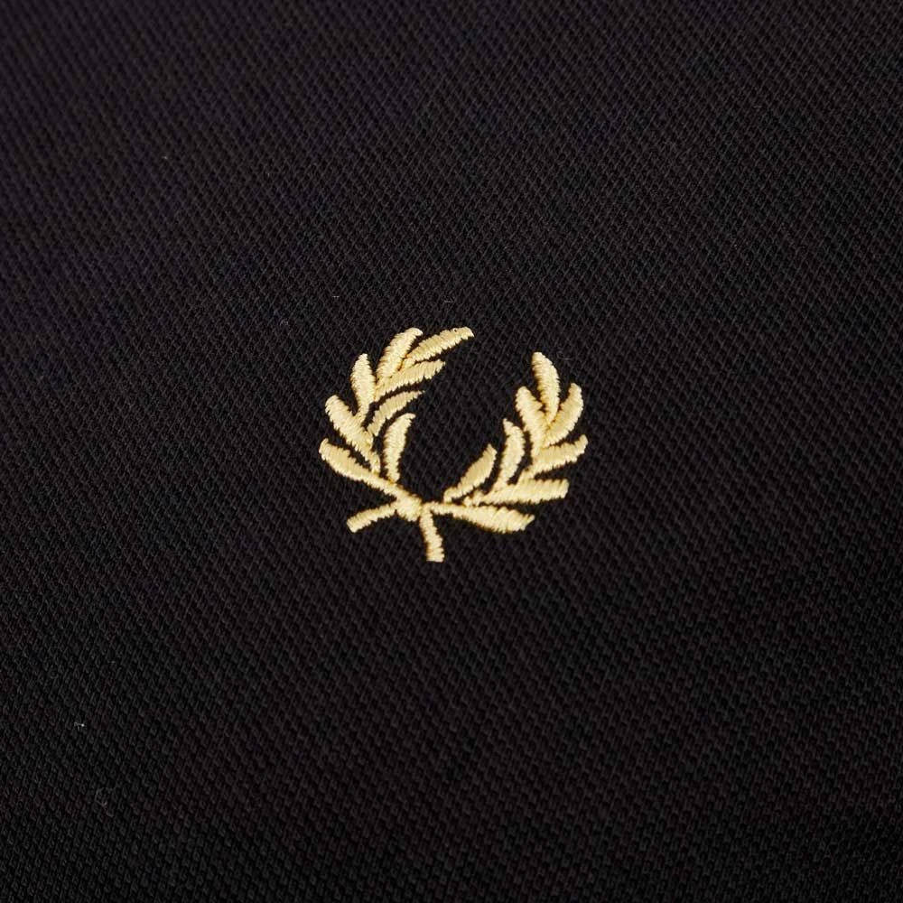 Fred Perry Originele Single Tipped Polo in Zwart Champagne Black Heren