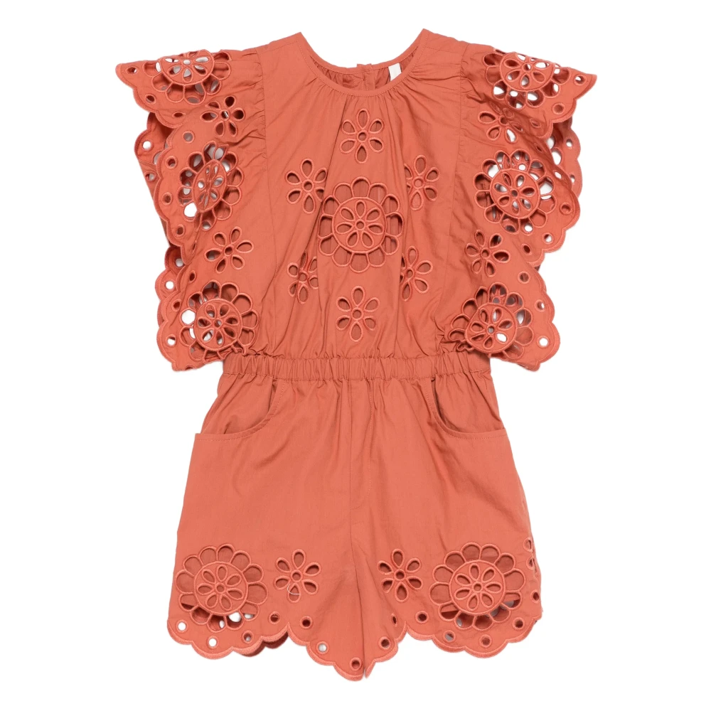 Zimmermann Girls Red Dresses, 12 Y, Ruffled Dress