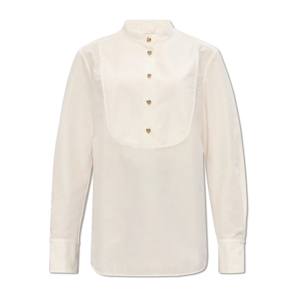 Chloé Katoenen shirt White Dames