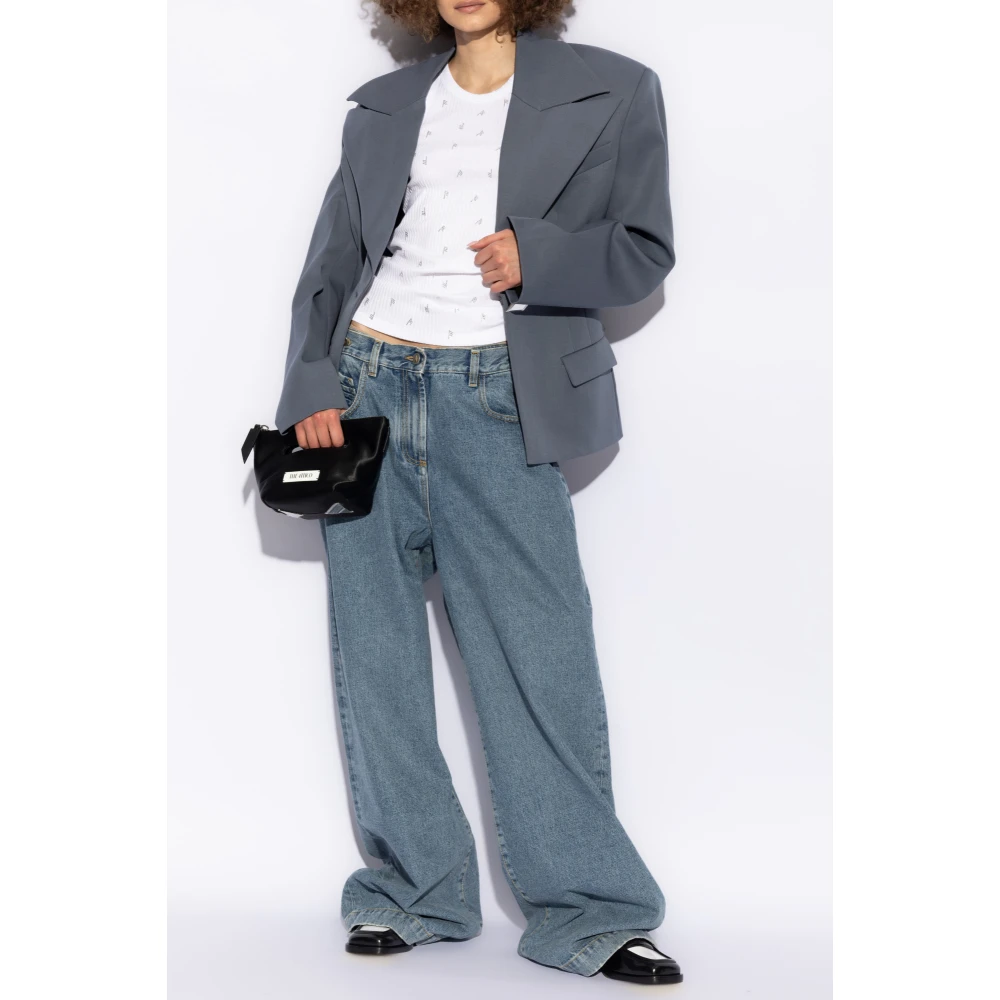 The Attico Jeans met logo Blue Dames