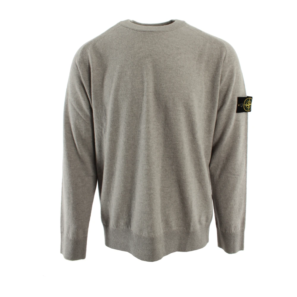 Stone Island Gray Round-Neck Knitwear - Male - Round-Neck Knitwear - 2XL - Knitwear