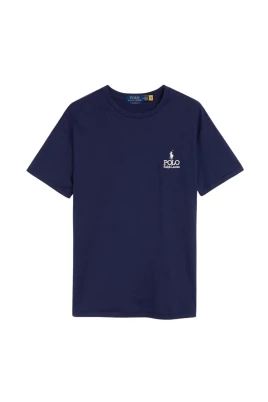 Klassisk T-shirt i broderad jersey