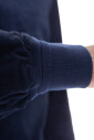 bomber-bleu-avec-bords-en-tricot