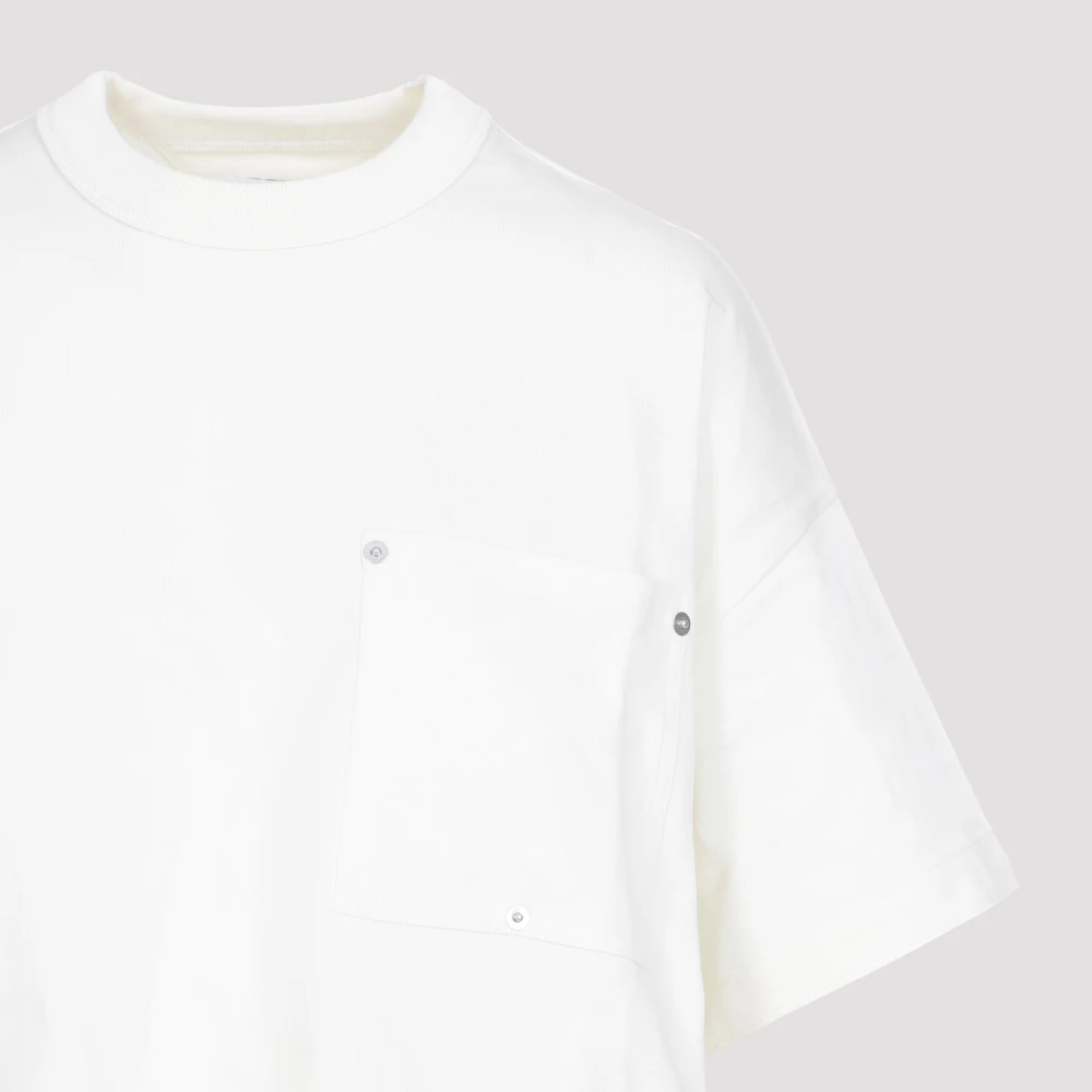 Bottega Veneta Witte Katoenen T-shirt Ss24 White Dames