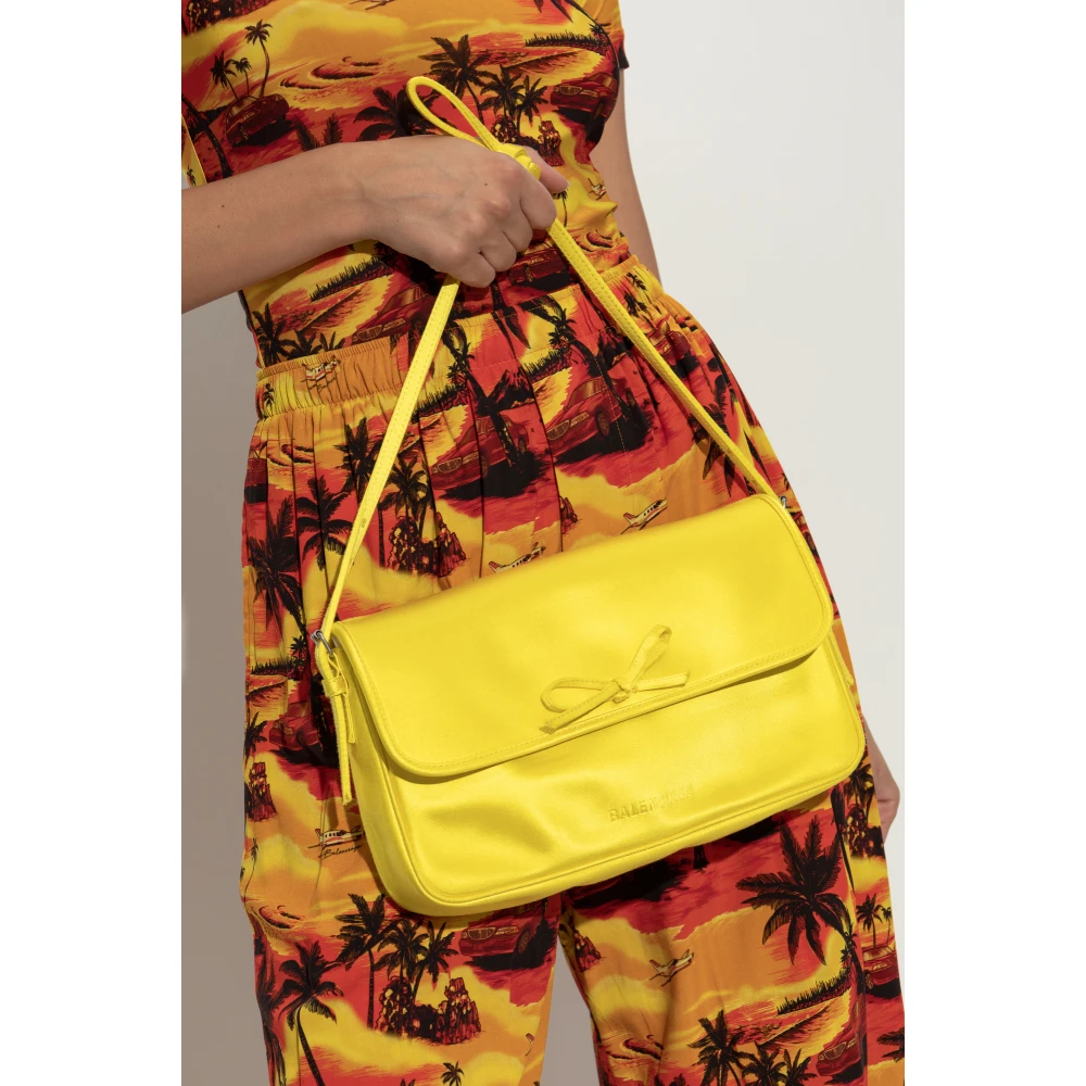 Balenciaga Schoudertas Leopolda Yellow Dames