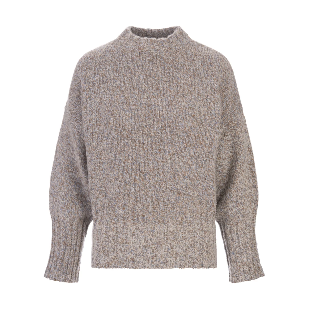 Fedeli Melange Grijs Kasjmier Pullover Gray Dames