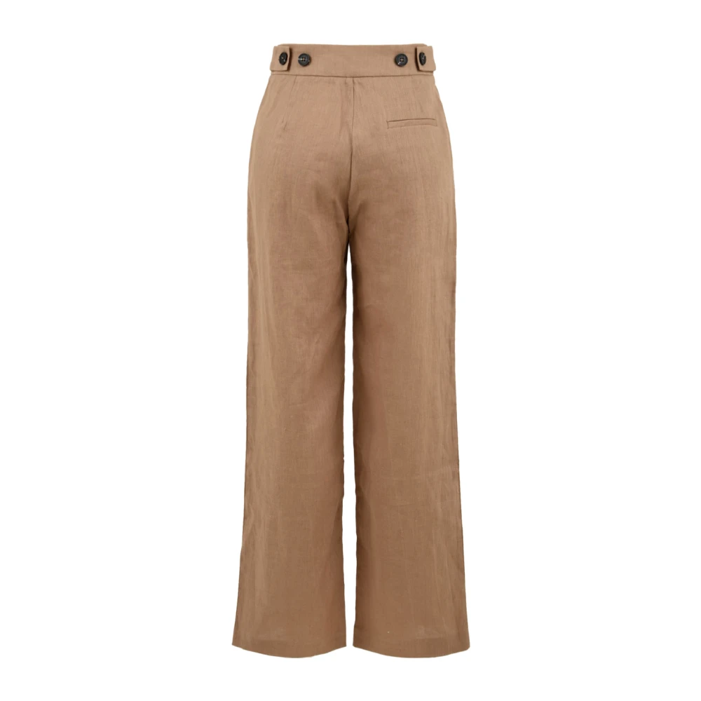 Notshy Beige Broek Model 4409404 Soka Brown Dames