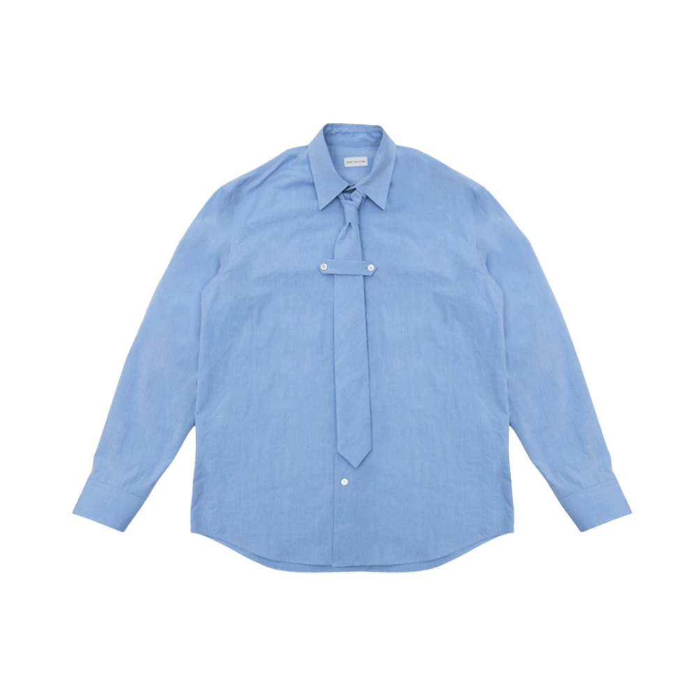 Dries Van Noten Uomo Blu Magliette, M, New,