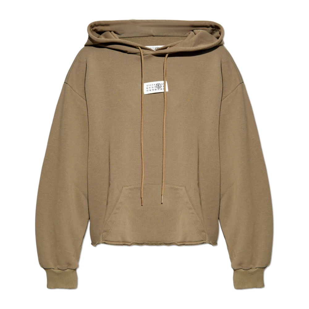 MM6 Maison Margiela Sweatshirt met logo Brown Dames