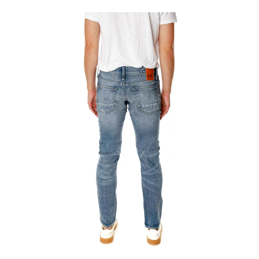 Denham Slim Fit Mid Waist Jeans Blue Heren