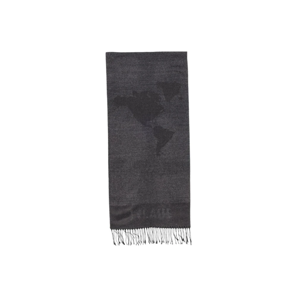 Alviero Martini 1a Classe Elegante Wolmix Zwart Sjaal Black Dames