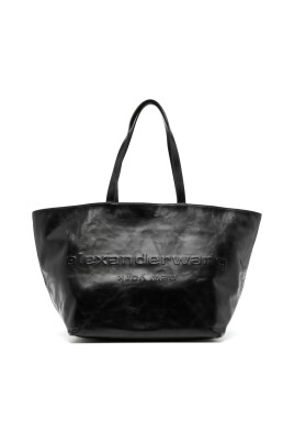 black-leather-tote-bag-with-logo