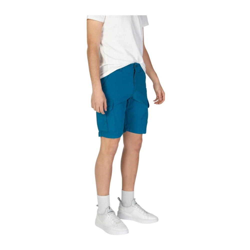 Napapijri Bermuda Katoenen Shorts Herfst Winter Collectie Blue Heren
