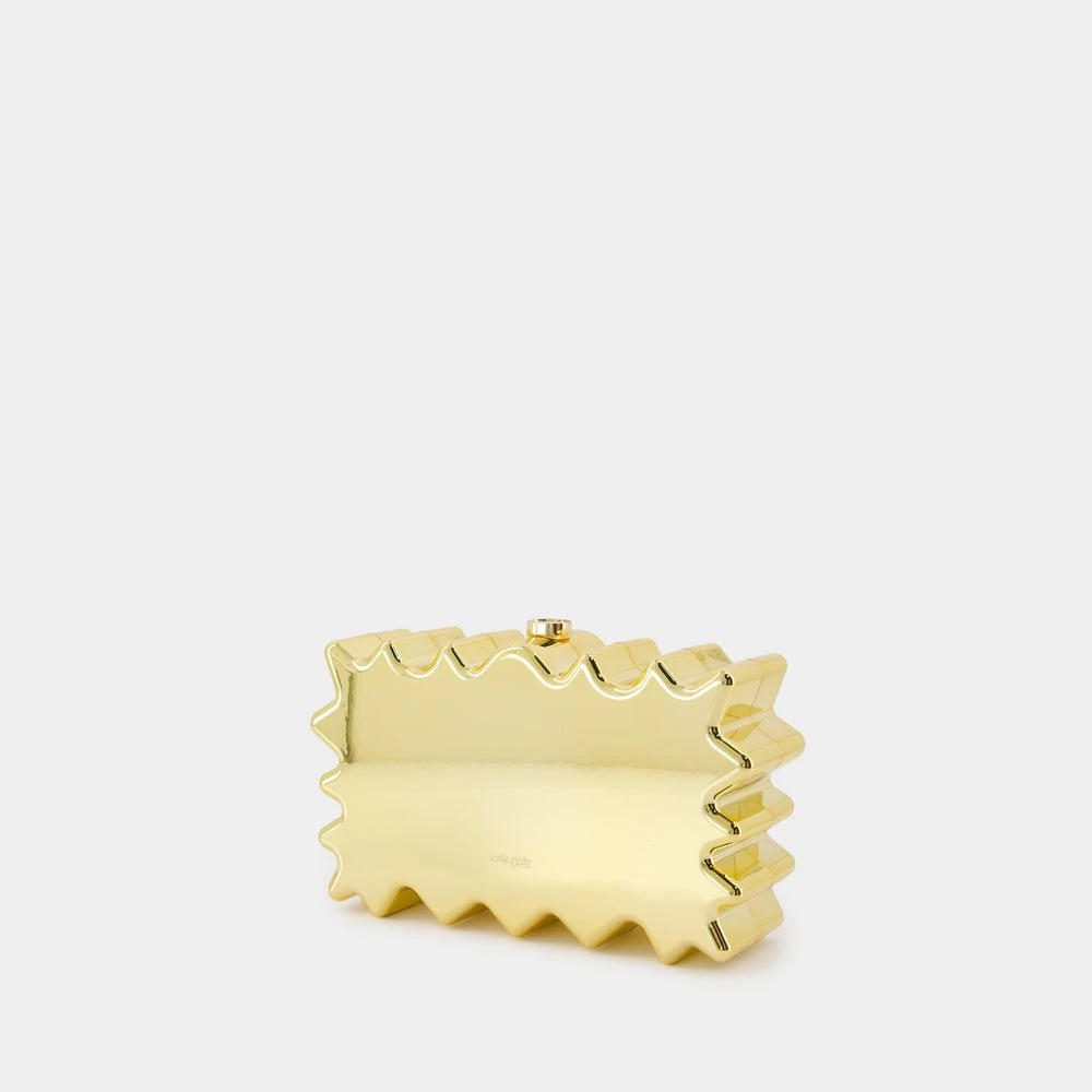 Cult Gaia Gouden Synthetische Paloma Clutch Handheld Yellow Dames