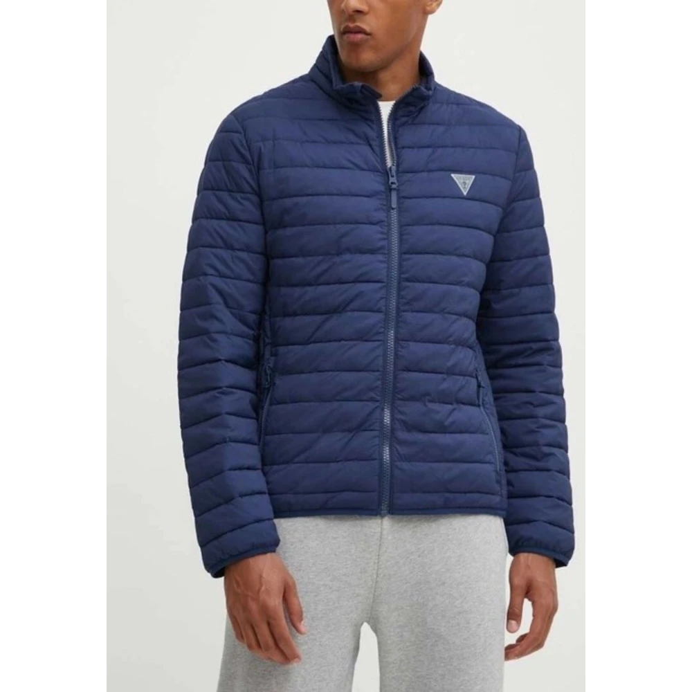 Guess Heren Logo Jas Blue Heren