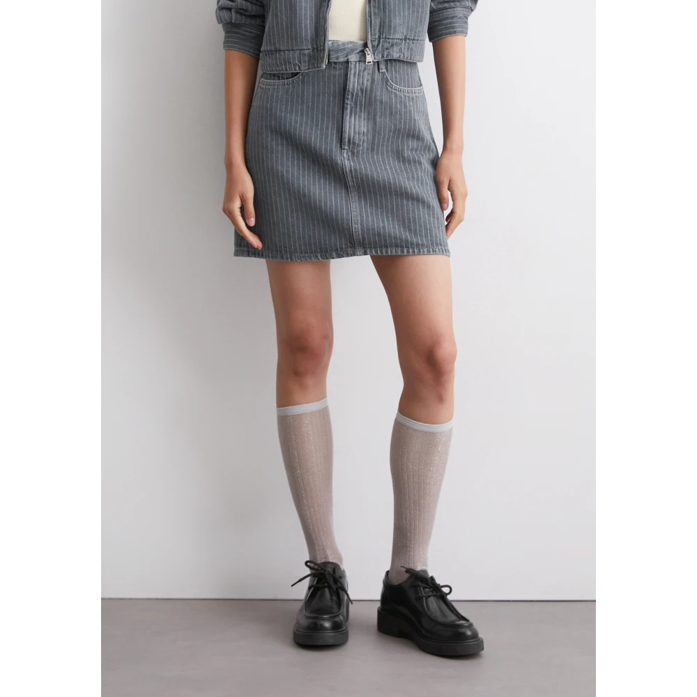 Marc O'Polo Gewone denim minirok Gray Dames