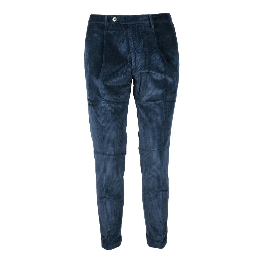 Michael Coal Katoen Modal Elastaan Broek Blue Heren
