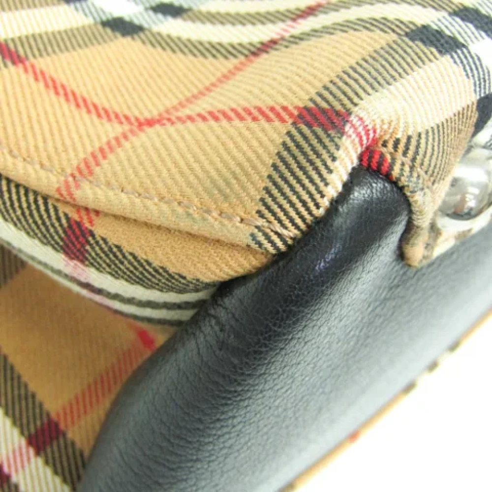Burberry Vintage Pre-owned Canvas handbags Beige Dames