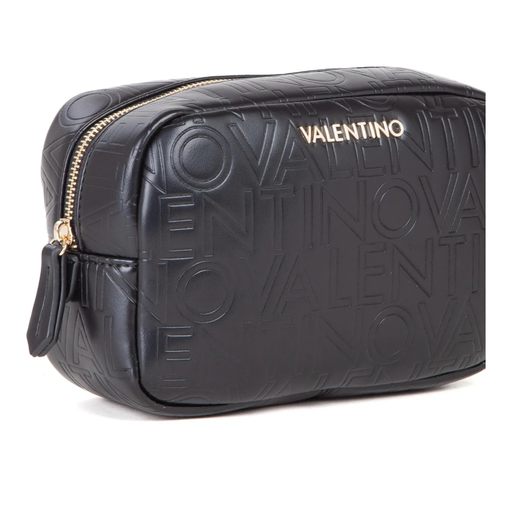 Valentino by Mario Valentino Zwarte ritssluiting beautycase Lio Re Black Dames