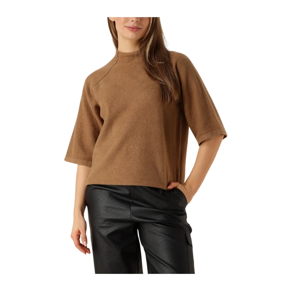 Penn&Ink N.Y Bruine Trui Comfort en Stijl Brown Dames
