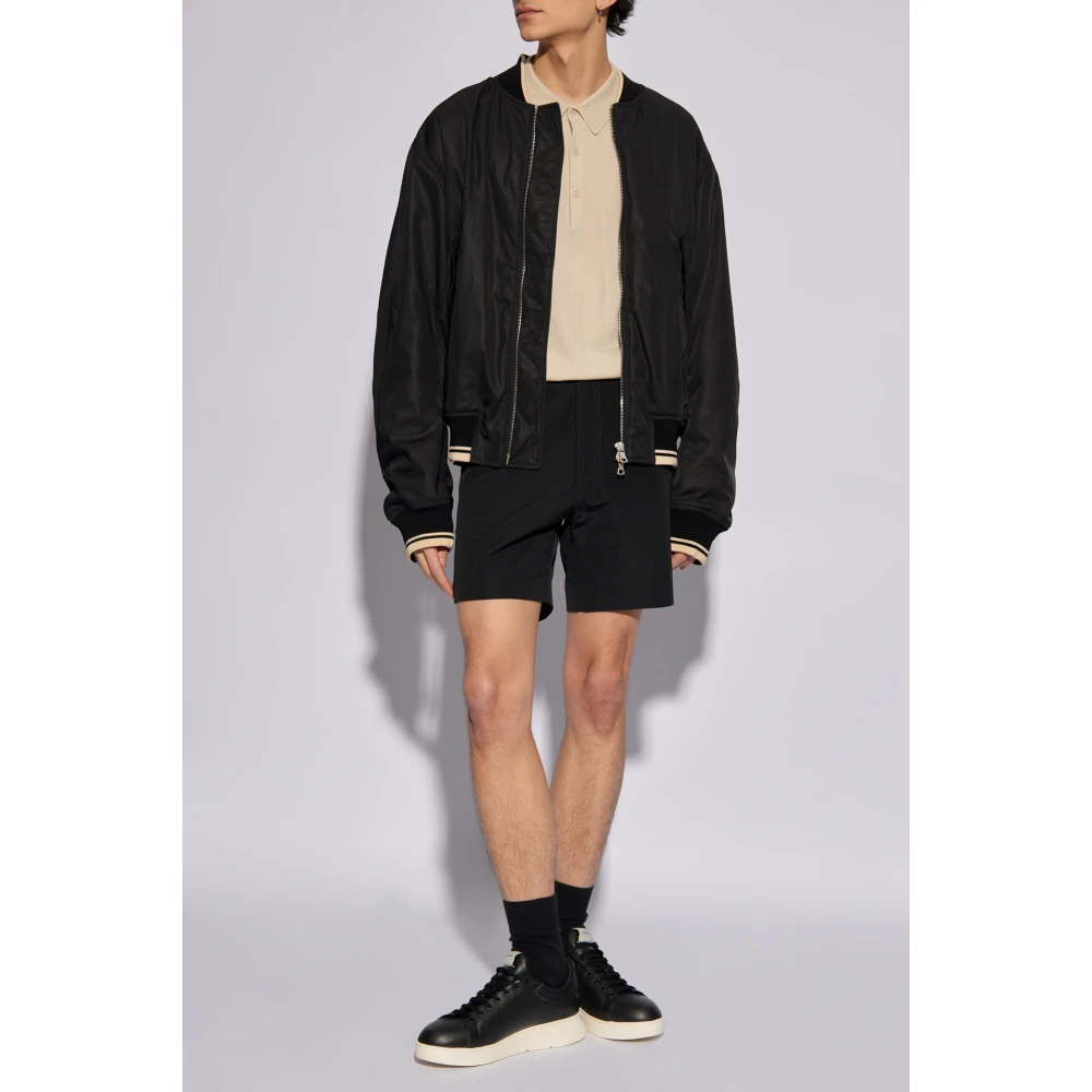 Tom Ford Shorts met logo Black Heren