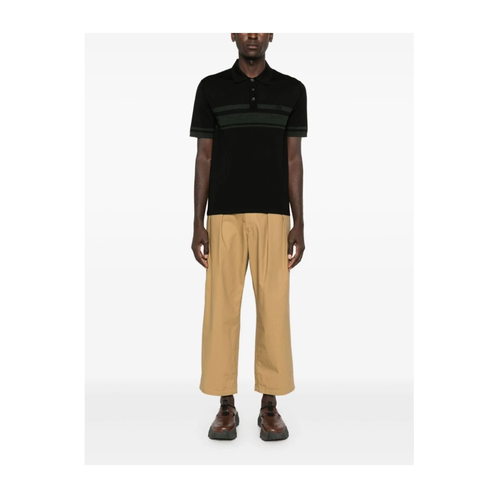 Wales Bonner Dawn Polo Shirt Black Heren