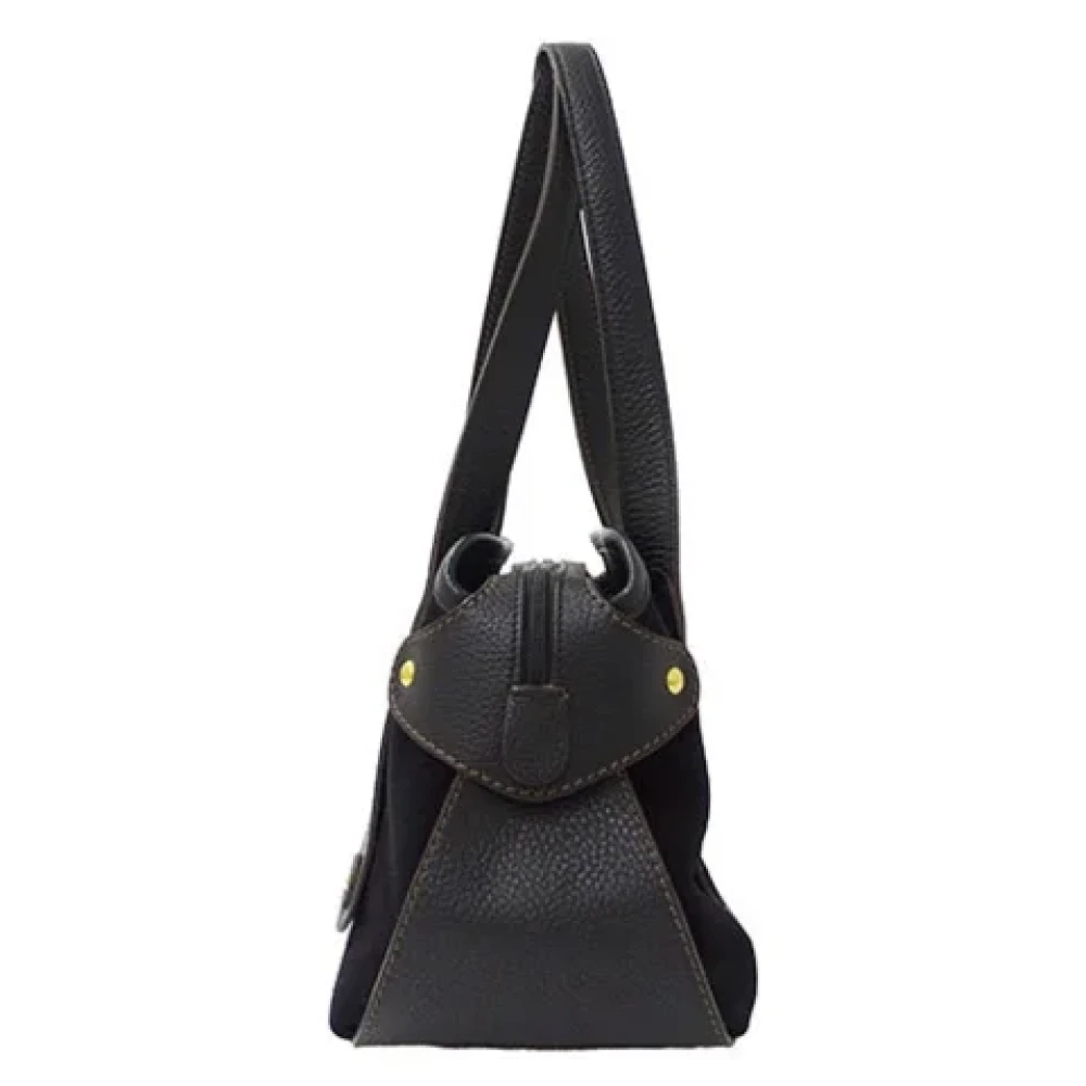 Salvatore Ferragamo Pre-owned Leather handbags Black Dames