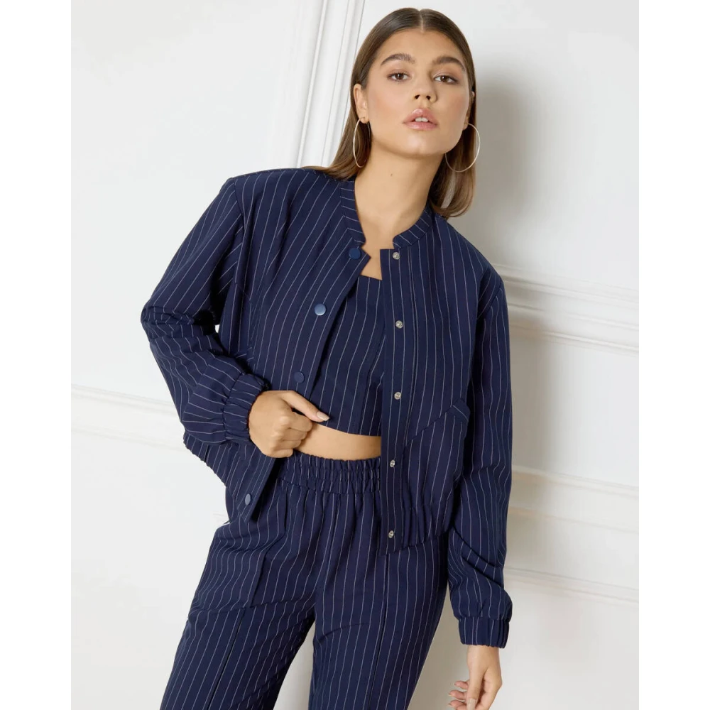 Refined Department Mouwloze Eline Top Blue Dames
