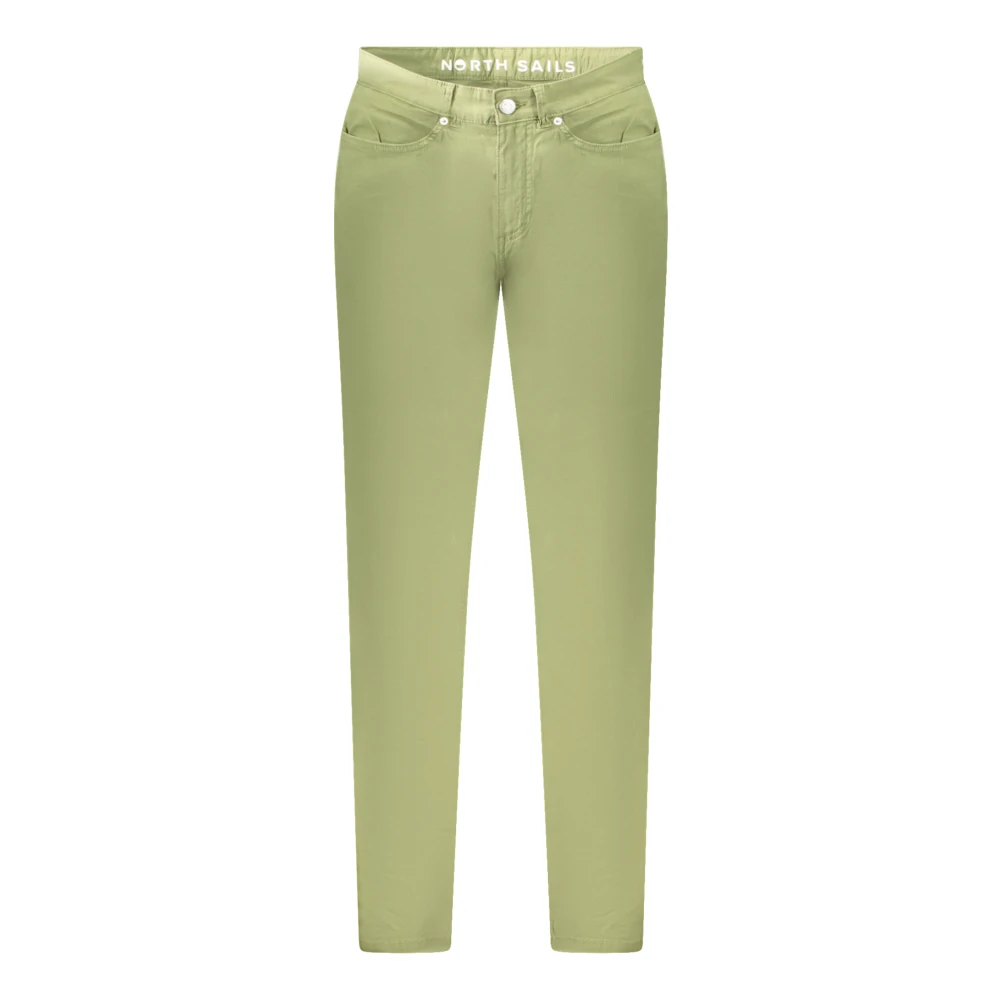 North Sails Stretch Dobby 5-Pocket Trousers - Male - Slim-Fit Trousers - Green - W31 - Trousers