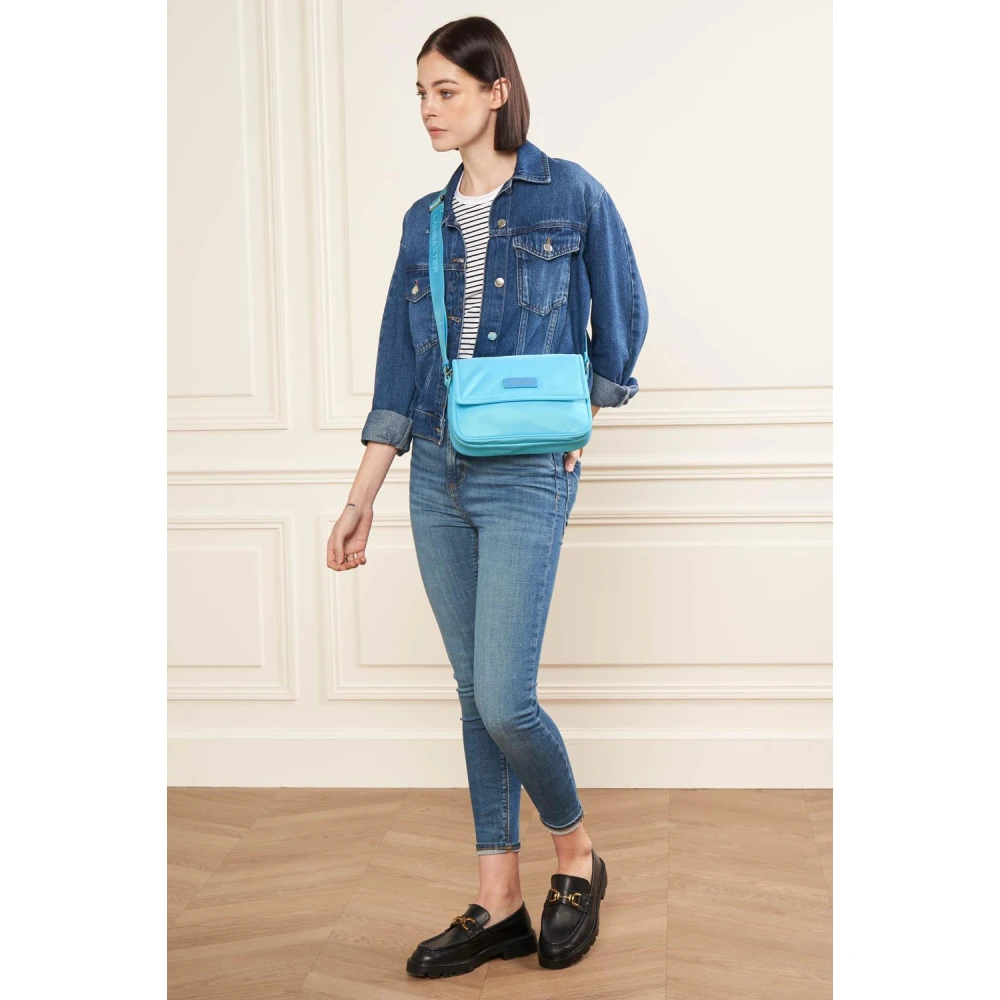 Lancaster Magnetische Flap Schoudertas Basic Vita Blauw Atoll Blue Dames