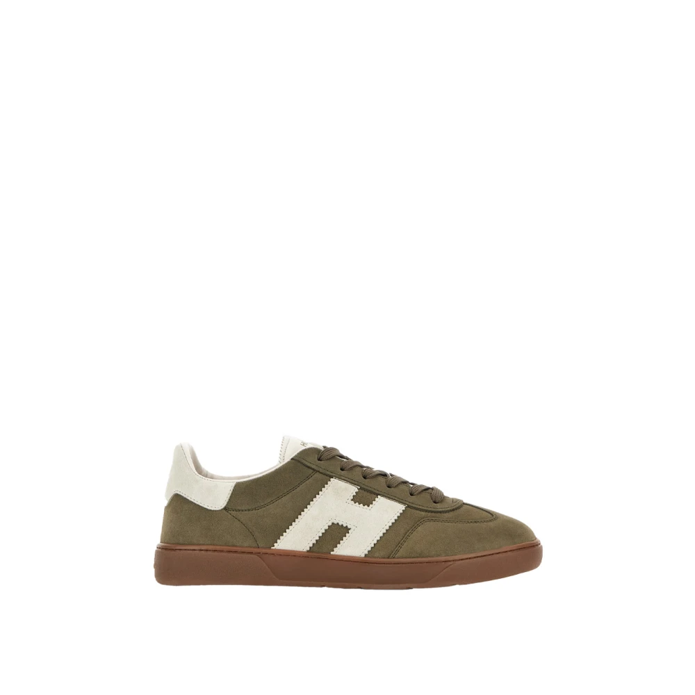 Hogan Suède sneakers met geheugenschuimzool Heren Schoenen Groen