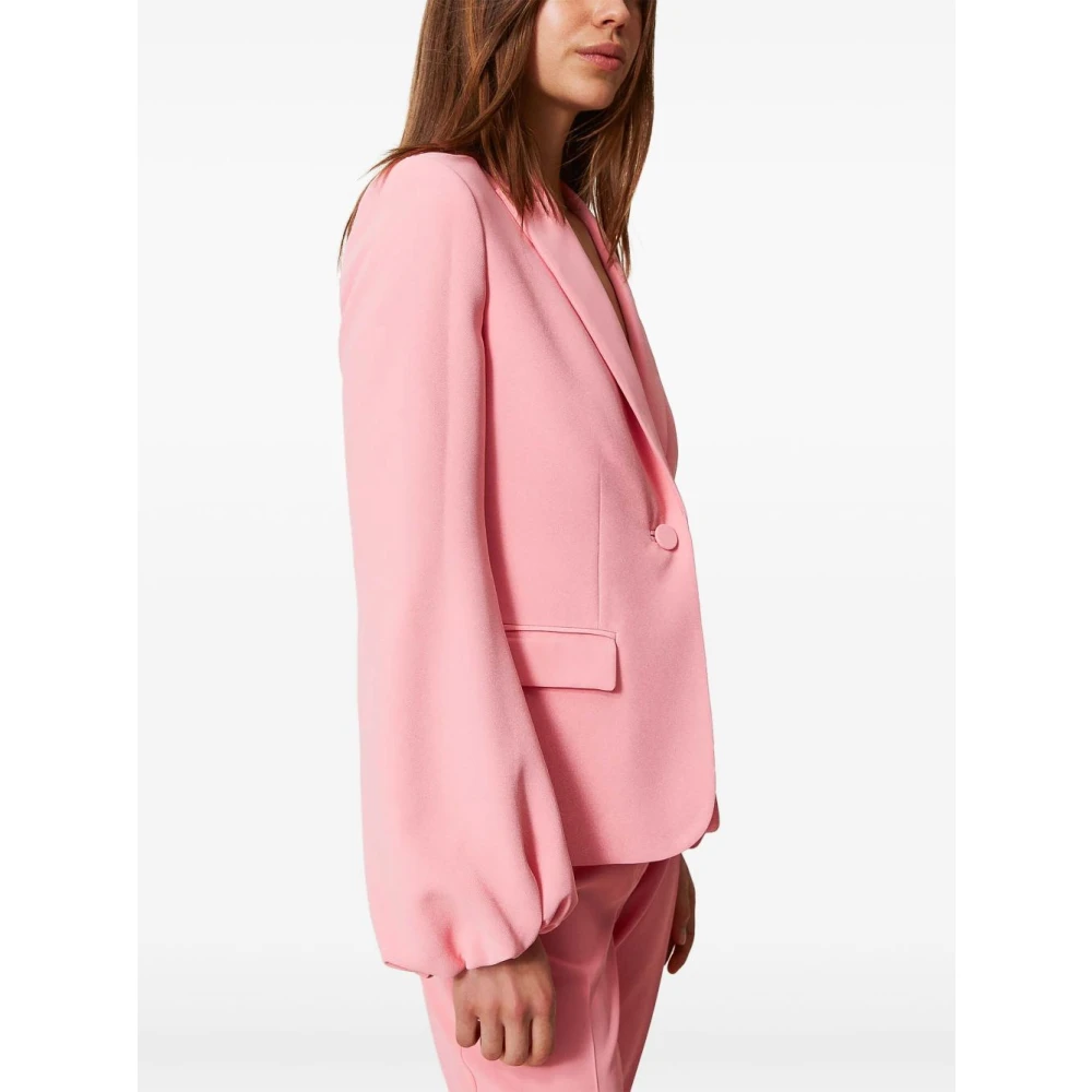 Twinset Roze Jas met Voorknoopsluiting Pink Dames
