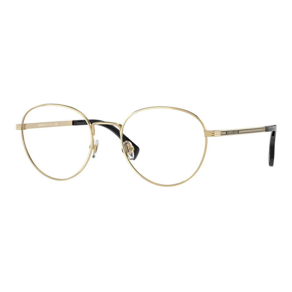 Versace Gold Eyewear Frames Yellow Unisex