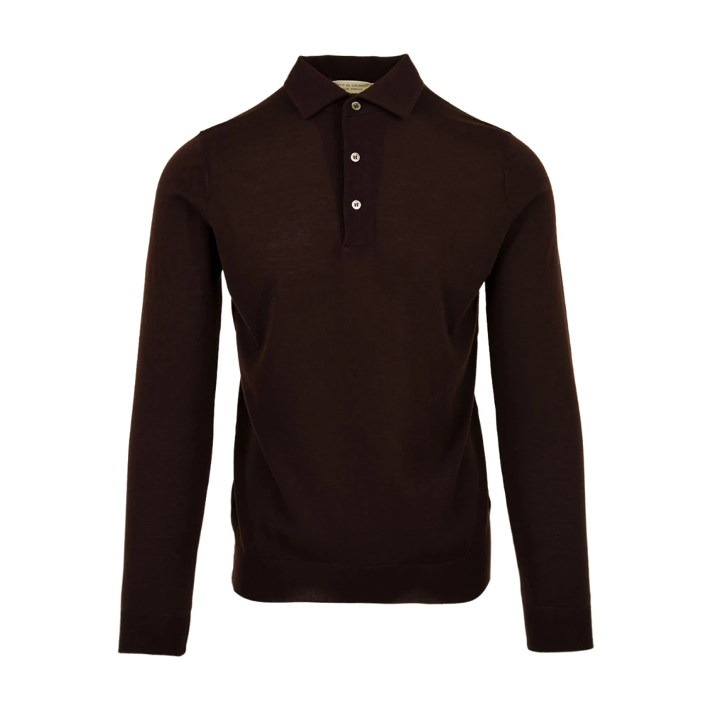 Filippo De Laurentiis Donkerbruine Polo Shirt voor Heren Brown Heren