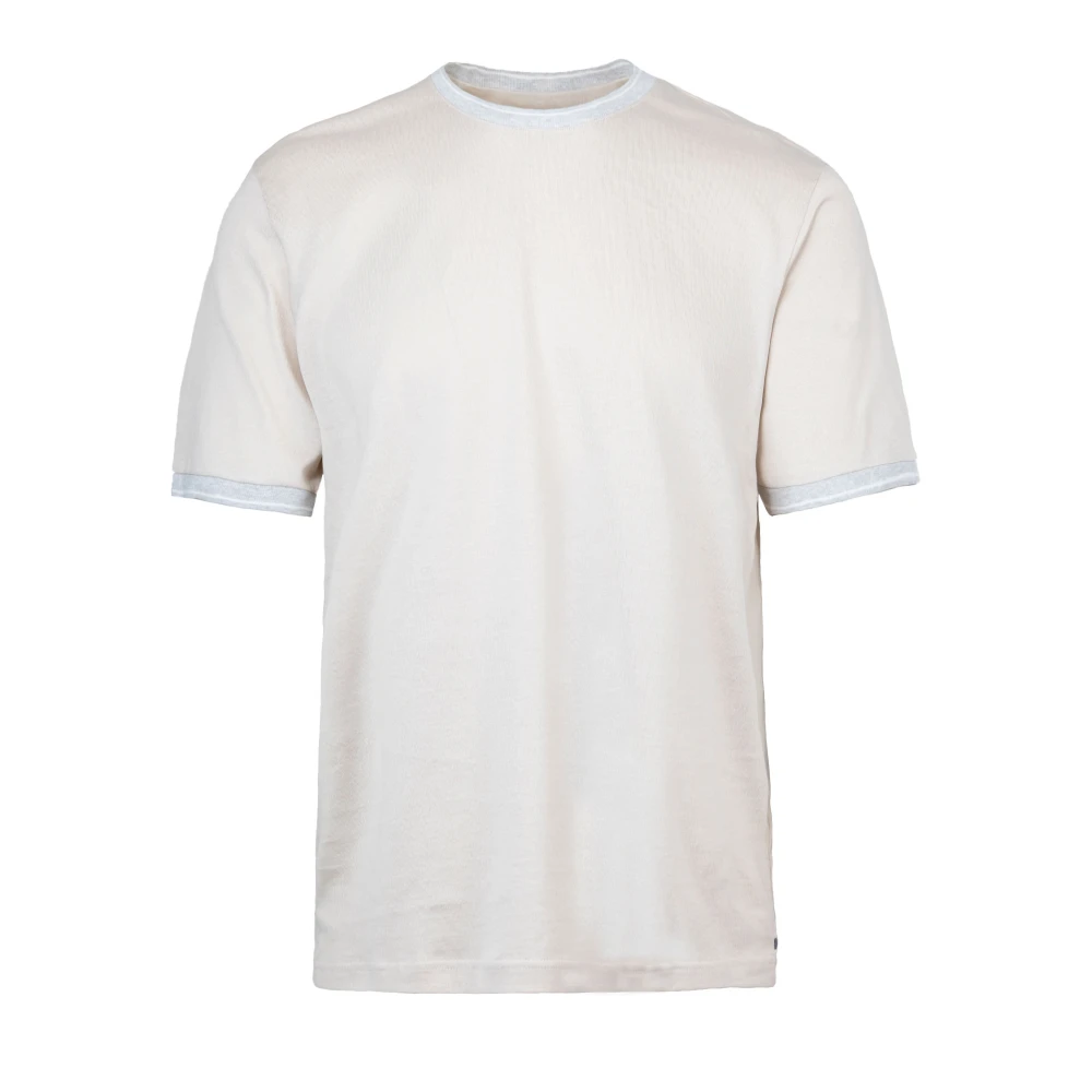 Eleventy Men's Beige Cotton T-Shirts And Polos