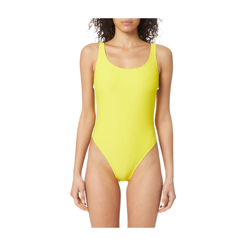 Chiara Ferragni Collection Stijlvolle Eendelig Badpak Yellow Dames